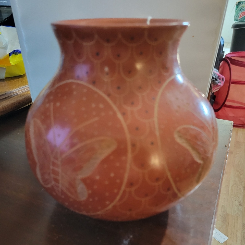 Mata ortez butterfly design pottery